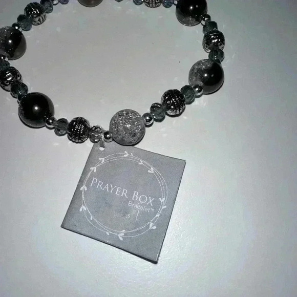 Alexa's Angels Bracelet, Gunmetal, Silver NEW! Heart Prayer Box in original bag - Picture 13 of 16